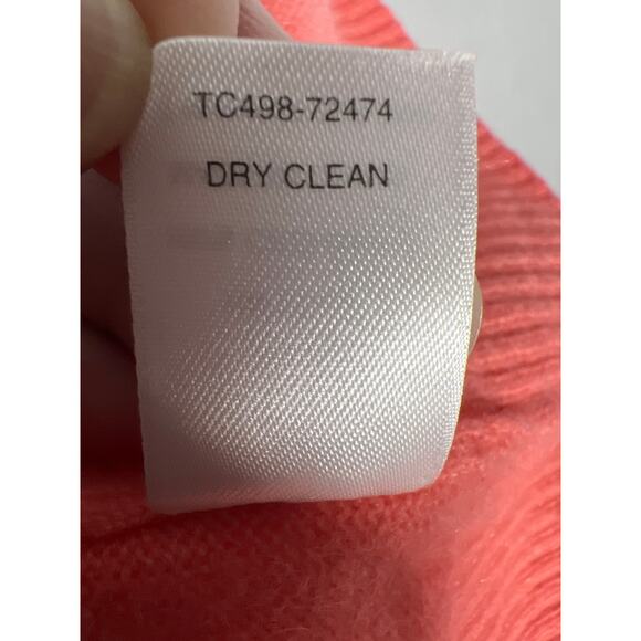 Pendleton Woman's Pink Salmon 100% Soft Cashmere knit Pullover Sweater Size: M - Picture 10 of 10